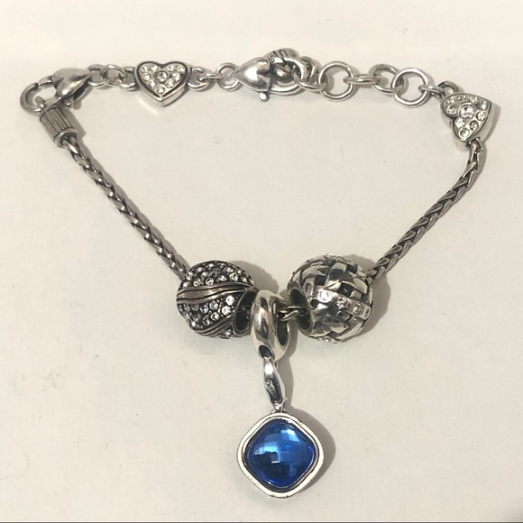 Brighton Woven bead Criss cross design accented with clear crystals - Picture 5 of 6